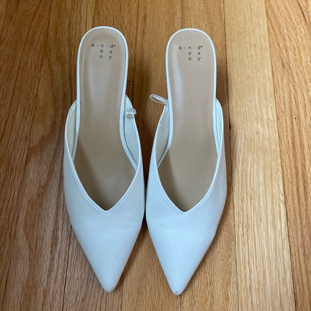 White small heels